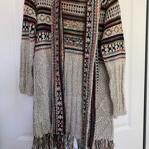 Adora Aztec Boho Knit Sweater Size S/M